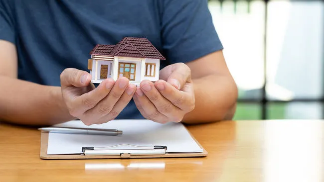 Scam text message on phone